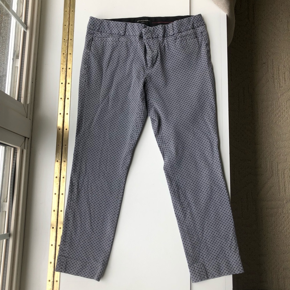 Gray Patterned Banana Republic Sloan Fit Pants